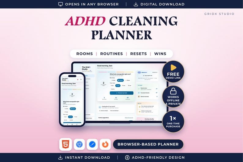 ADHD Cleaning Planner
